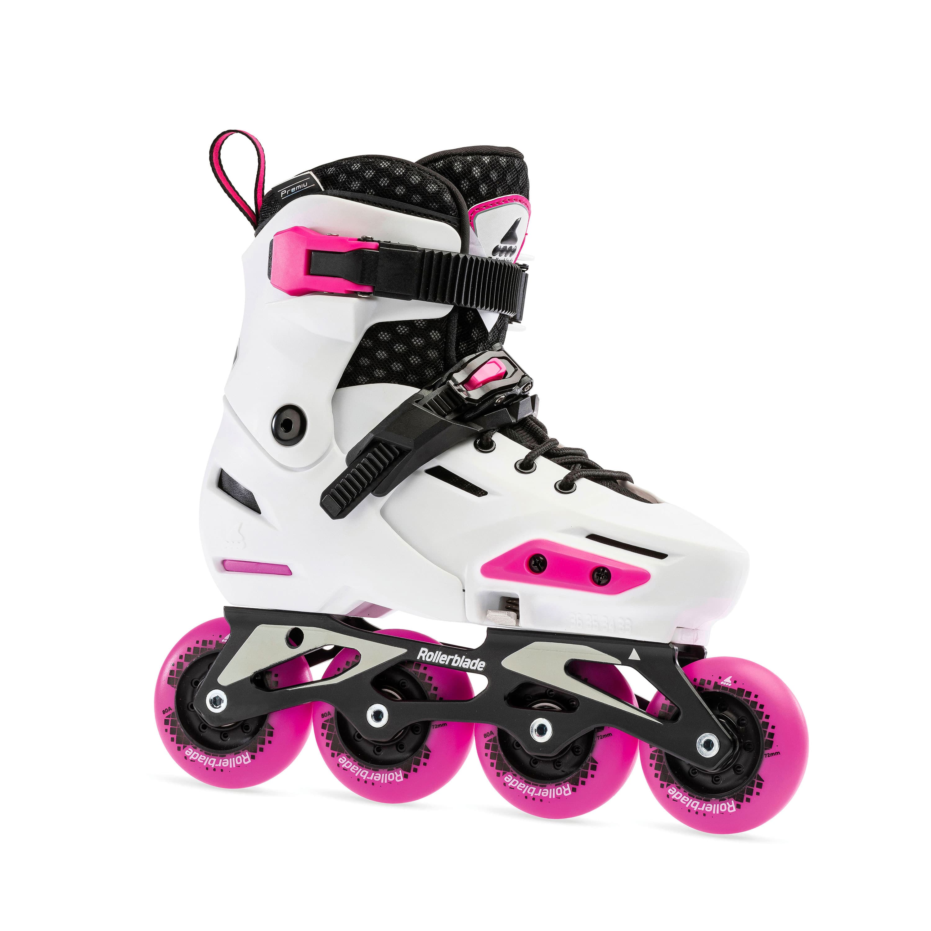 Rollerblade Microblade - Patines en línea ajustables para niña, color rosa  y goma de mascar de burbujas, para jóvenes, rendimiento juvenil