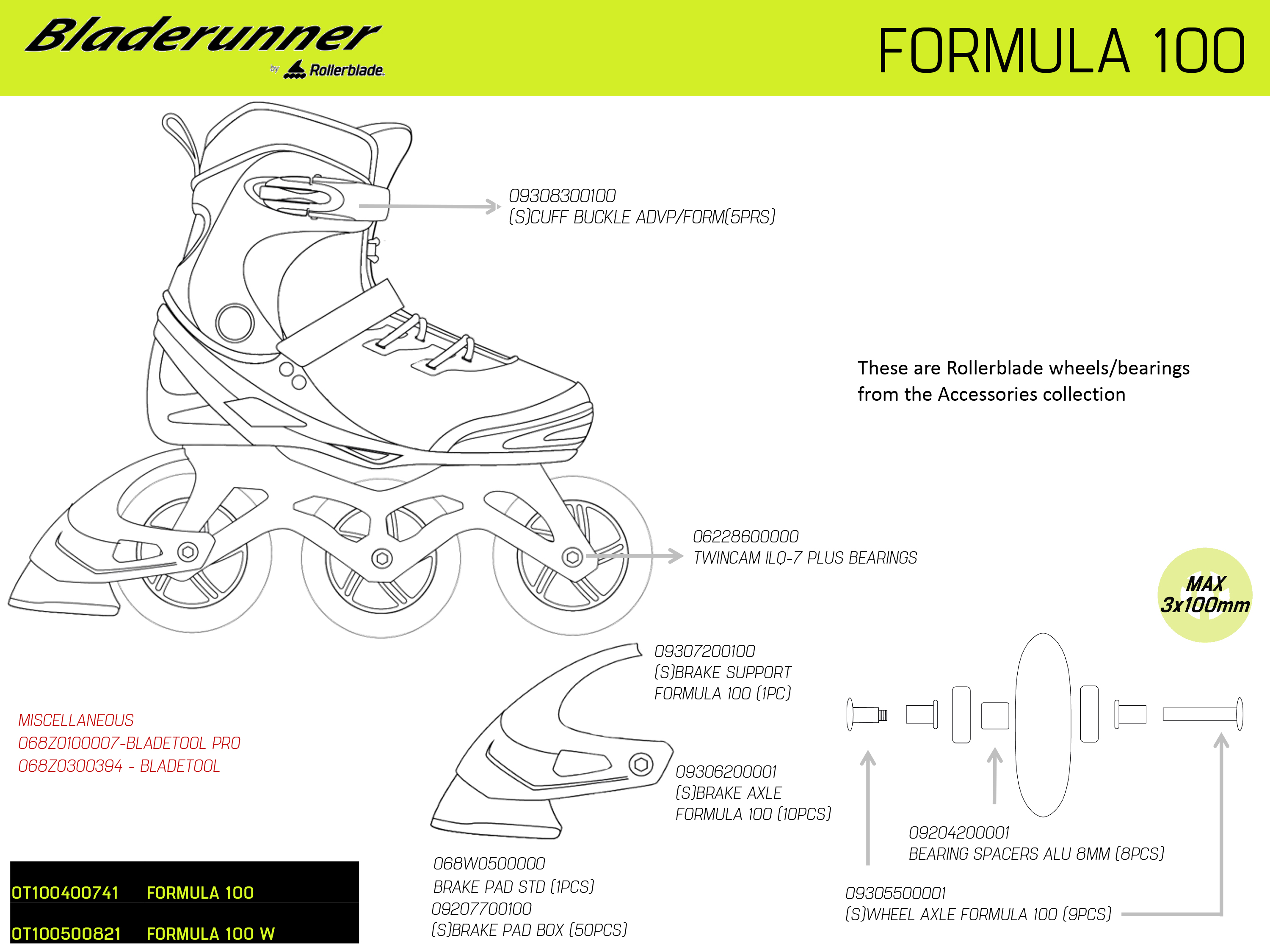 Bladeruner Formula 80 09 Roller Homme